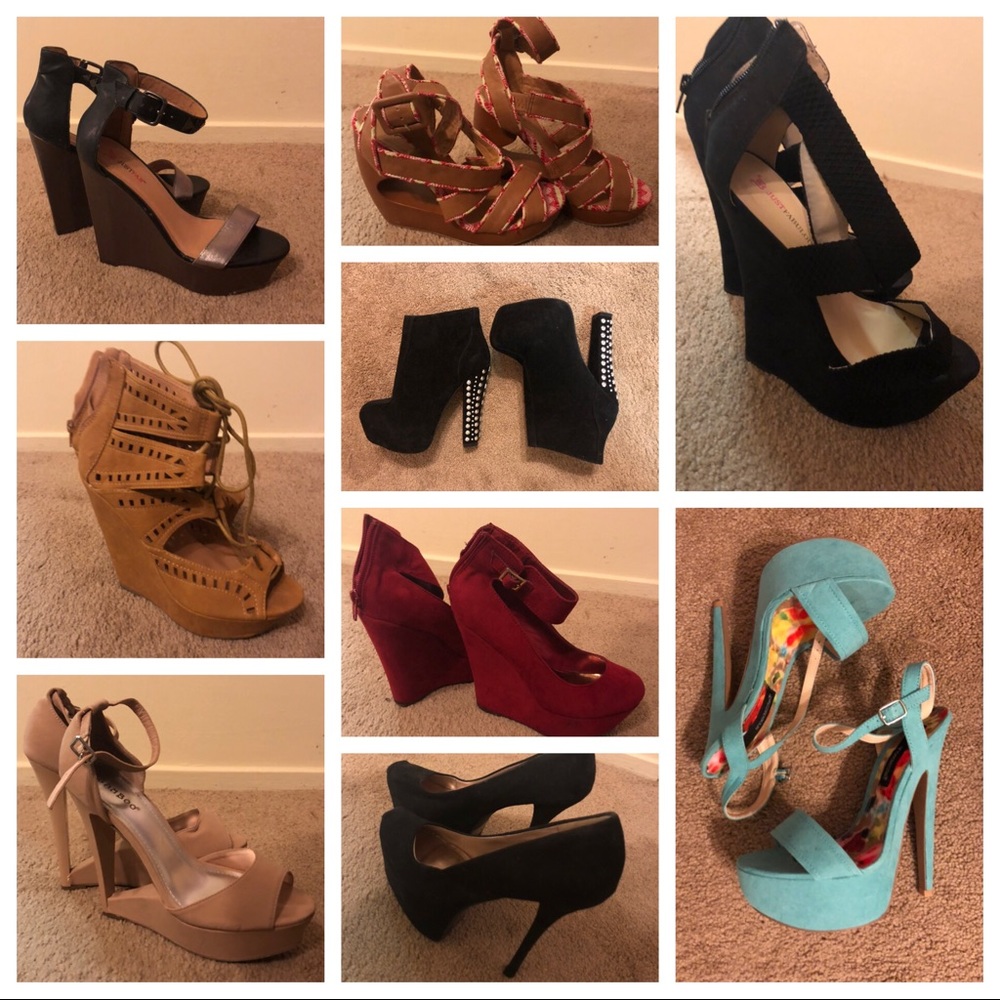 Heels! Sizes 7.5-8 - Everything must go!